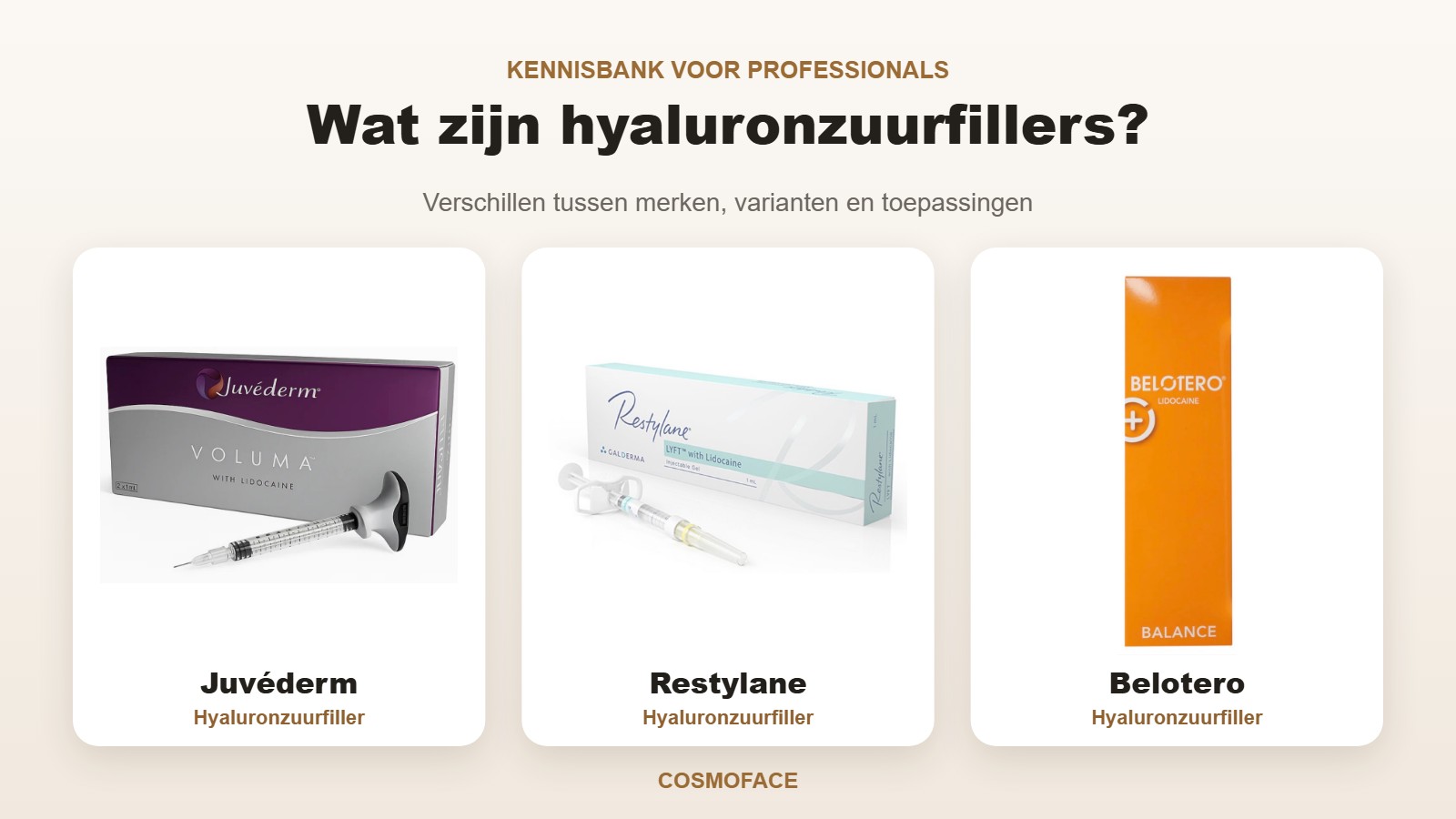 Wat zijn hyaluronzuurfillers? Verschillen en producten